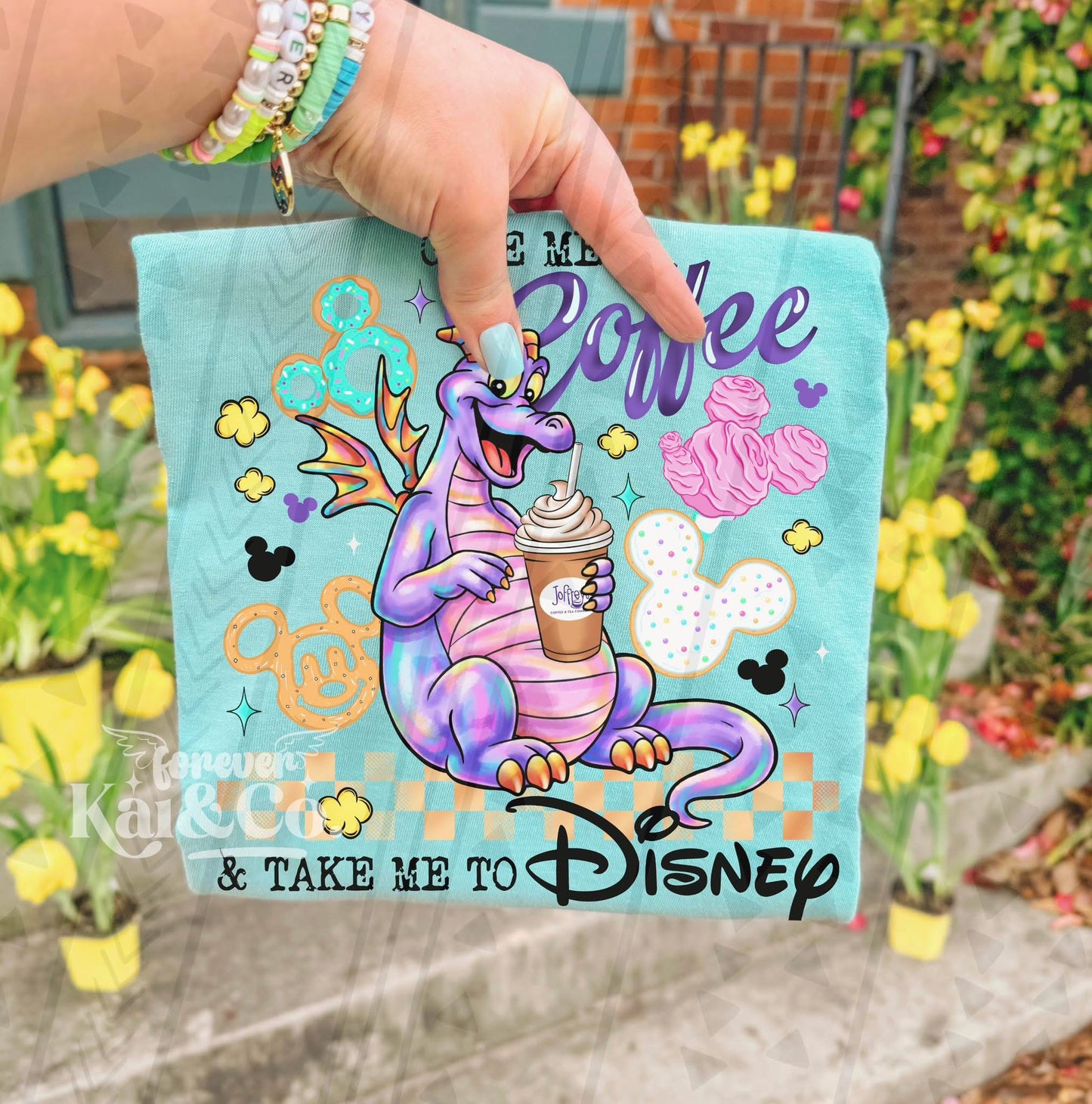 Coffee & Disney Fig DTF Transfer