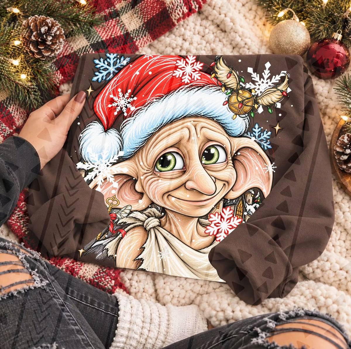Christmas House Elf DTF Transfer