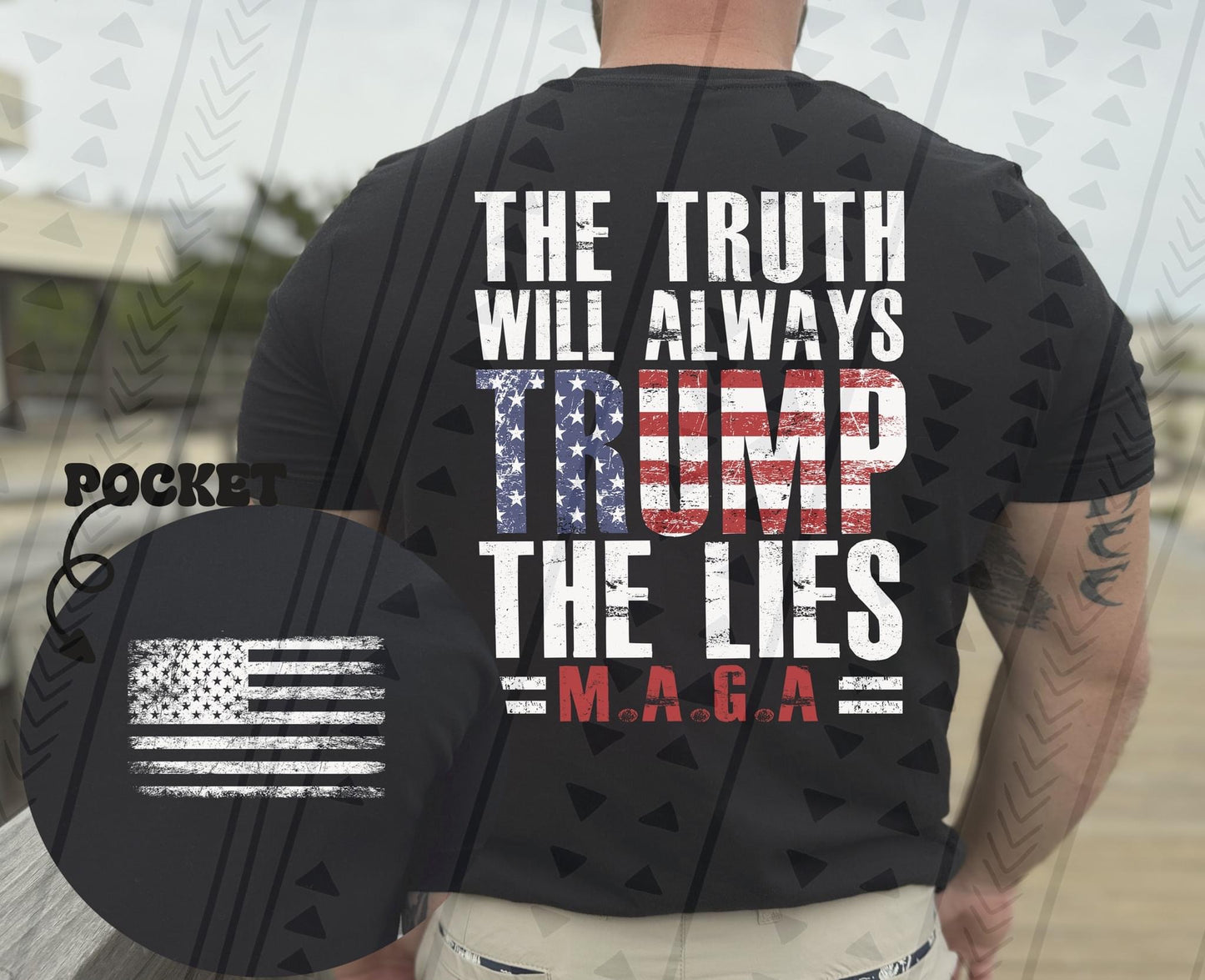 Trump The Lies MAGA DTF Transfer