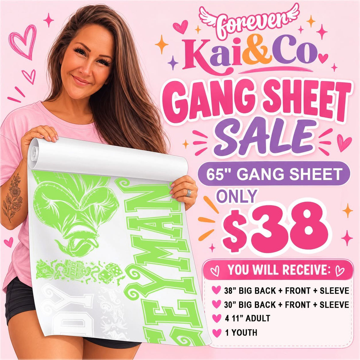 Big Back Gang Sheet NBC