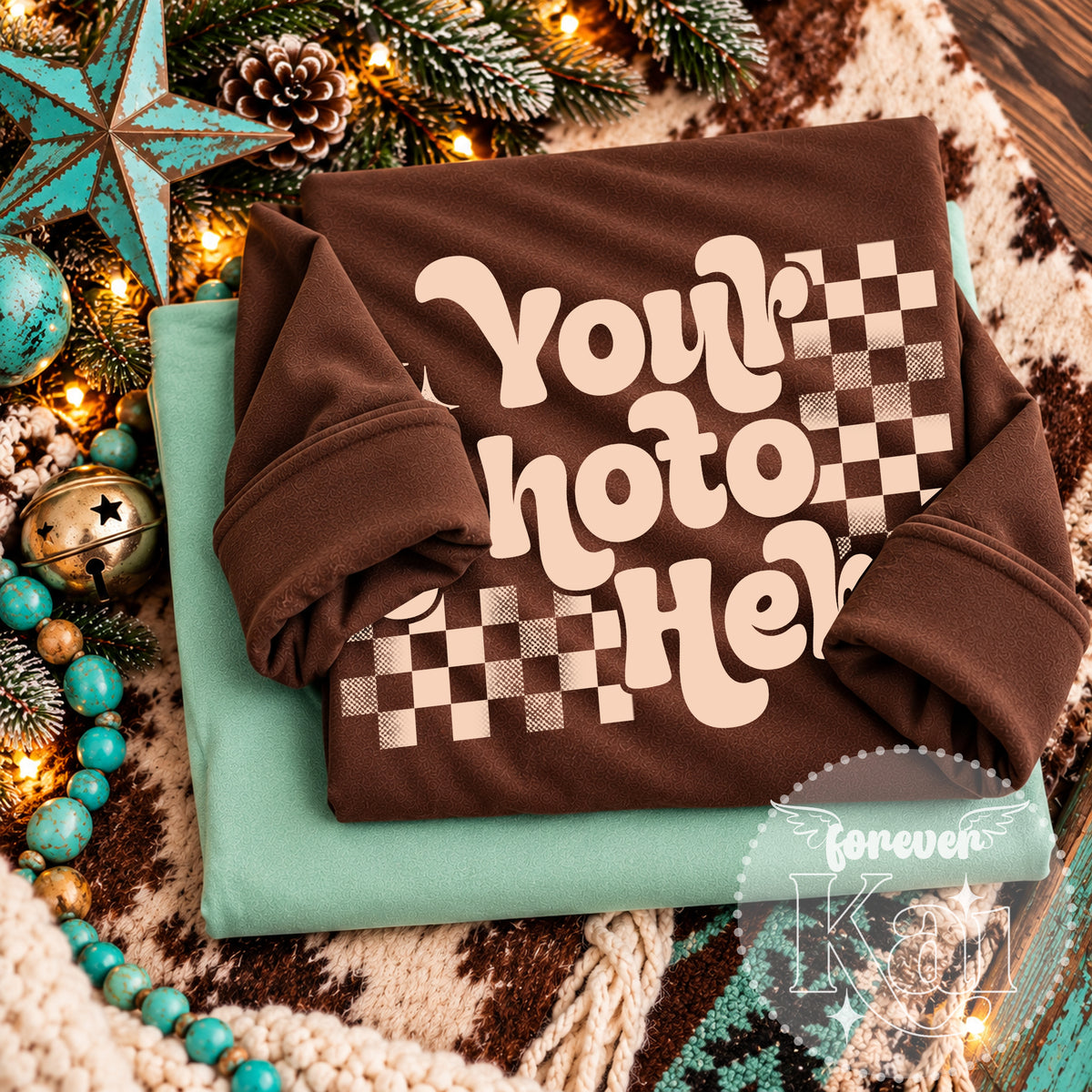 Western Christmas Espresso Mockup
