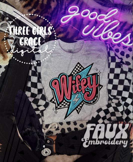 Checkered Wifey Digital