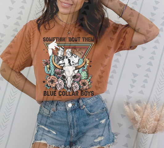 Blue Collar Boys DTF Transfer