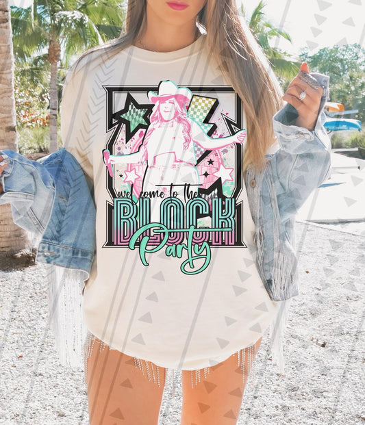 Block Party DTF Transfer