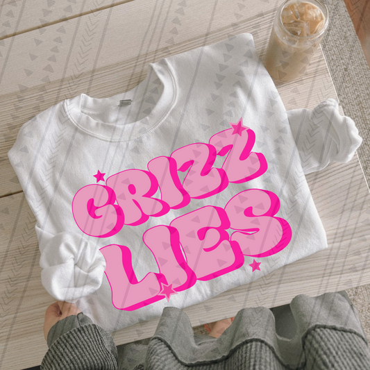 Preppy Grizzlies DTF Transfer