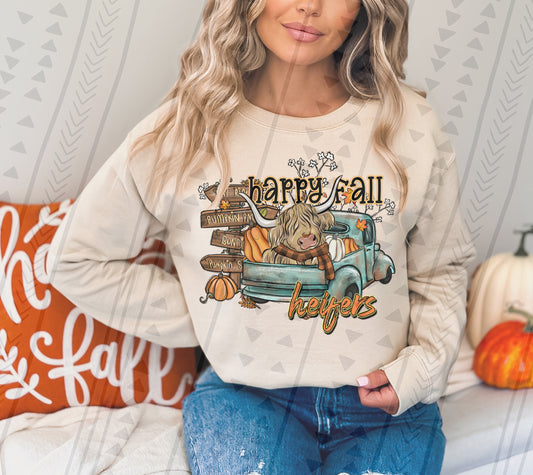 Happy Fall Heifers DTF Transfer