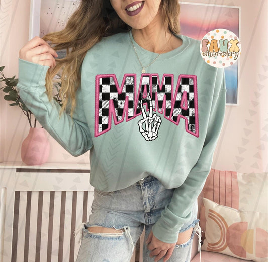 Checkered Mama DTF Transfer