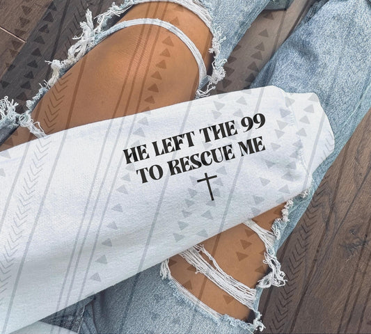 He Left The 99 Wrist DTF Transfer