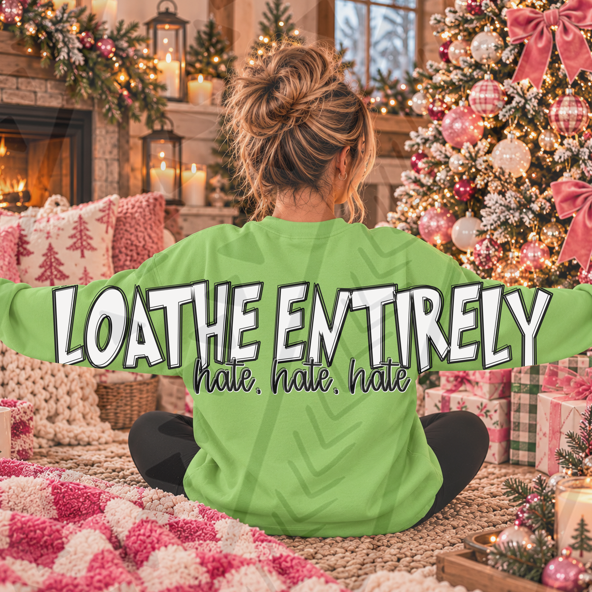 Hate/Loathe Entirely DTF Transfer (Back & Front)