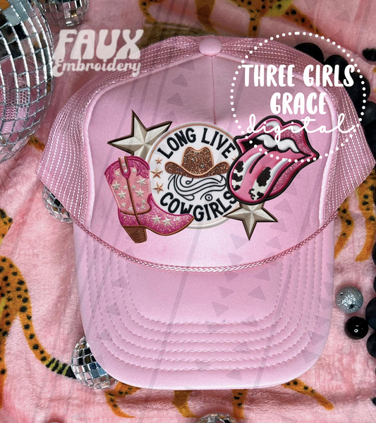 Long Live Cowgirls Hat Digital