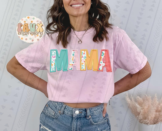 MultiColored Leopard Mama DTF Transfer