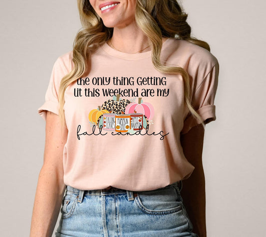 Fall Candles DTF Transfer