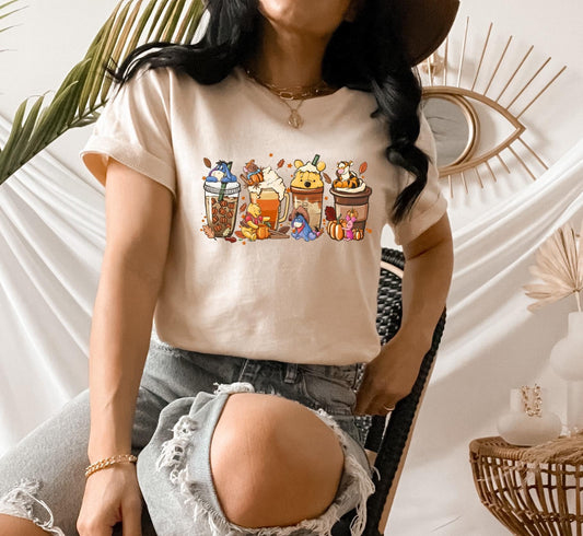 Pooh Coffee DTF Transfer