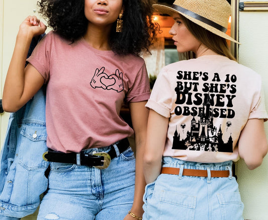 She's A 10 - Disney Obsessed DTF Transfer