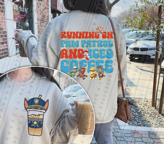 Paw Patrol & Iced Coffee DTF Transfer