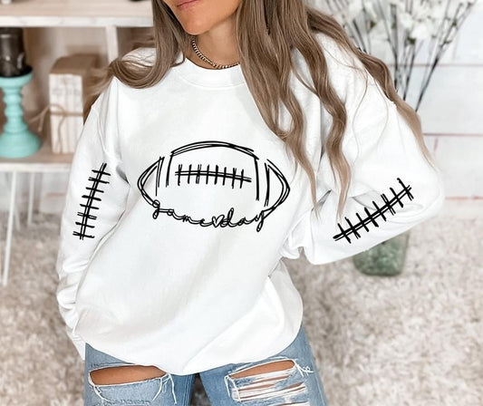 Game Day Football Scribble DTF Transfer