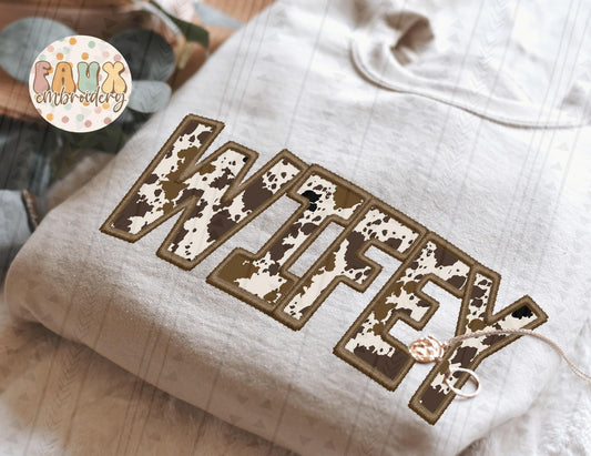 Cowprint Wifey DTF Transfer