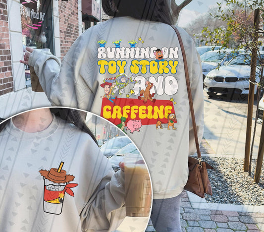 Toy Story & Caffeine DTF Transfer