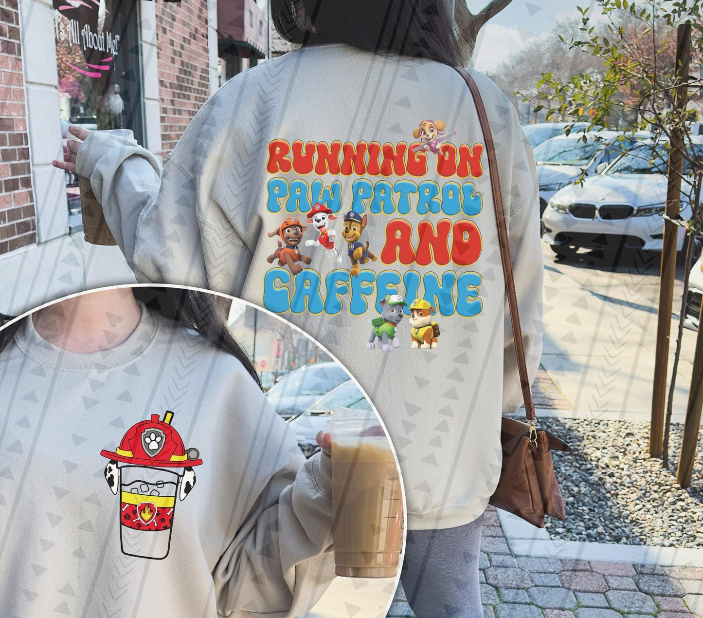 Paw Patrol & Caffeine DTF Transfer
