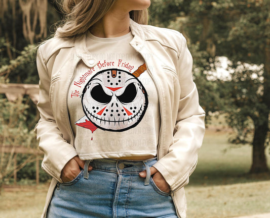 Nightmare Before Friday DTF Transfer