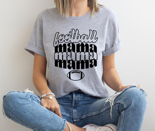 Football Mama Stacked DTF Transfer