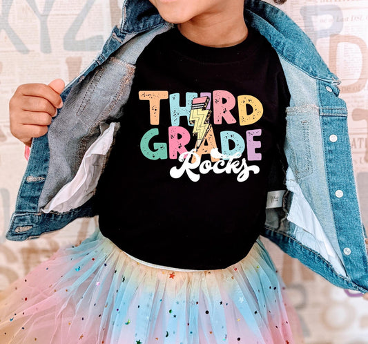 Third Grade Rocks DTF Transfer