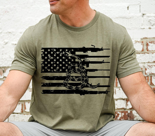 Don't Tread On Me Flag DTF Transfer