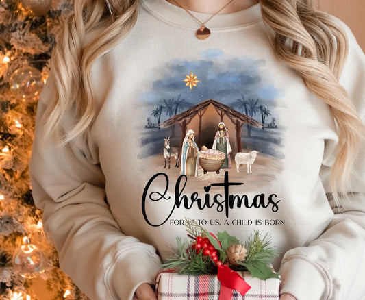 A Child Is Born DTF Transfer