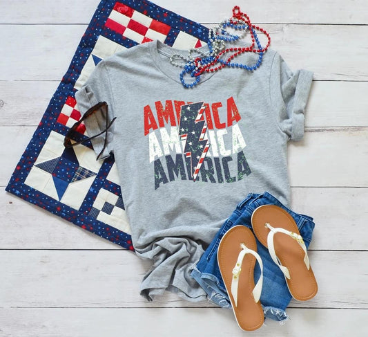 America Bolt DTF Transfer