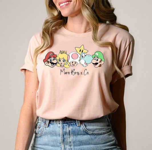 Mario Bros & Co DTF Transfer