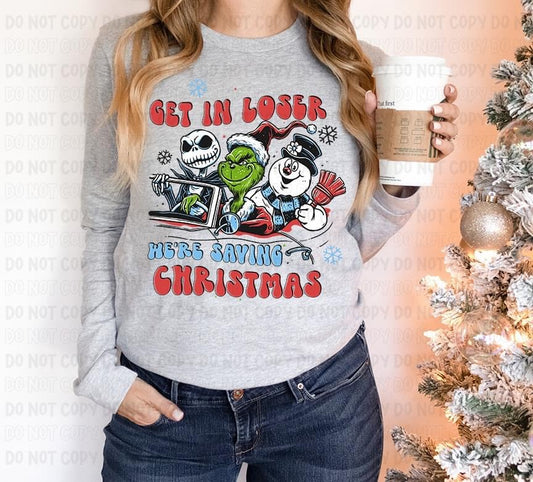 We're Saving Christmas DTF Transfer