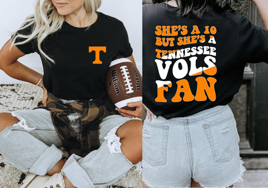 She's A 10 - Vols Fan DTF Transfer