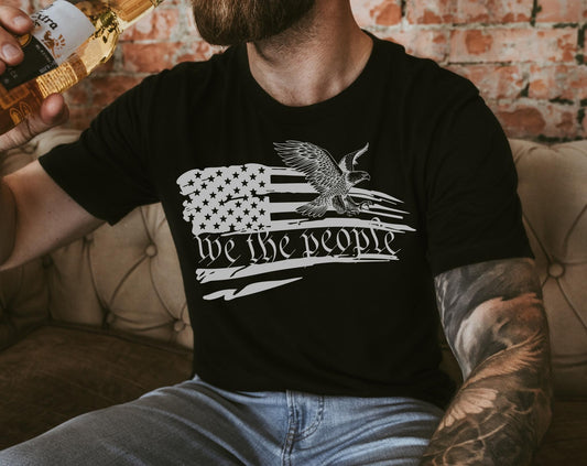 We the People Flag DTF Transfer