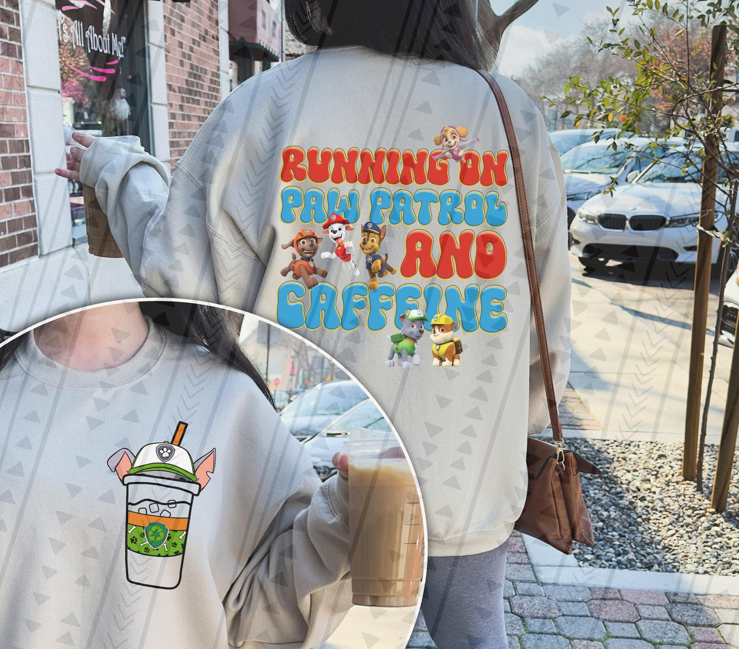 Paw Patrol & Caffeine DTF Transfer