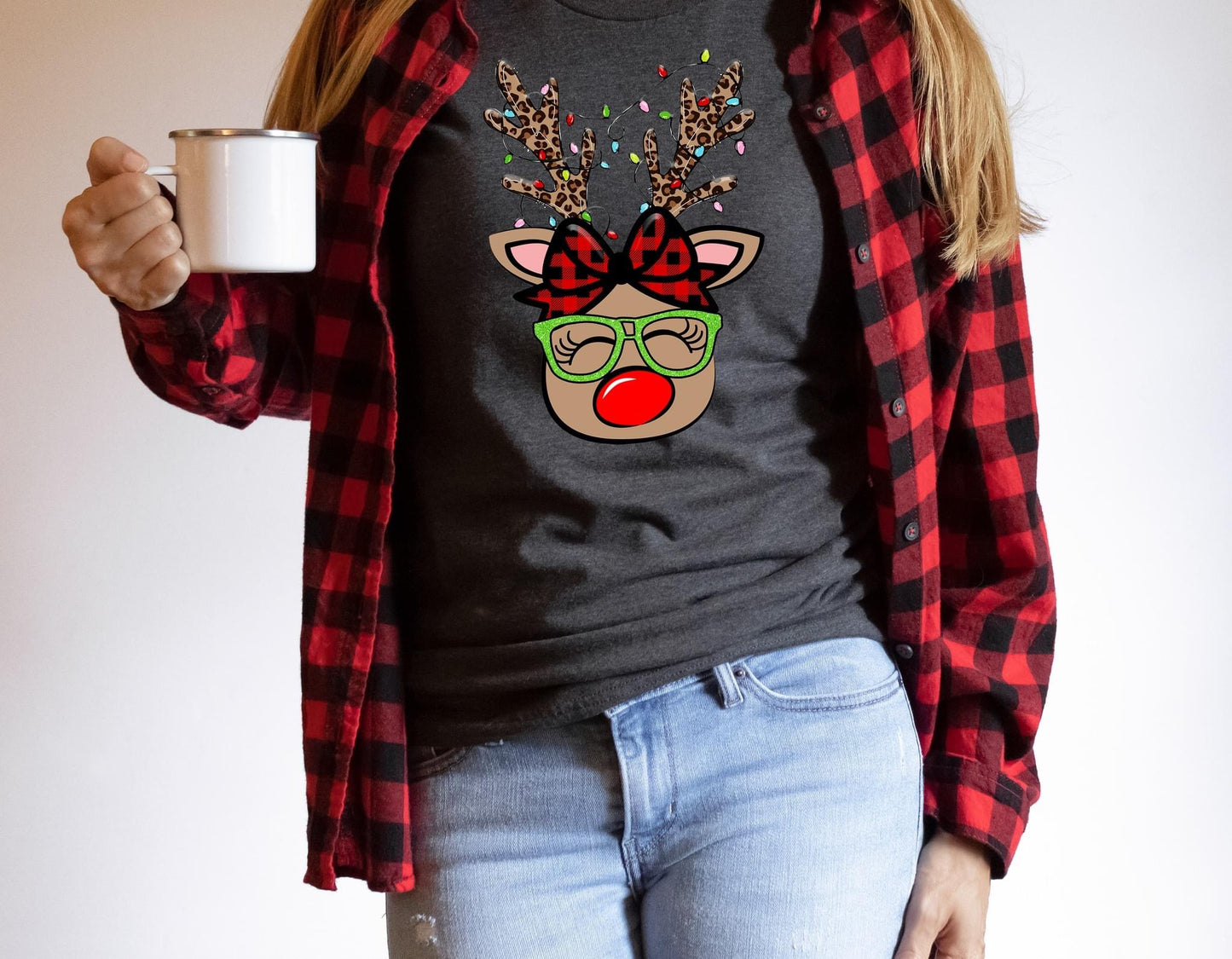 Nerdy Reindeer DTF Transfer