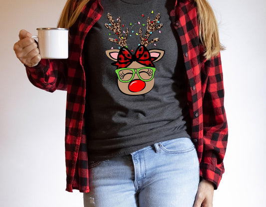 Nerdy Reindeer DTF Transfer