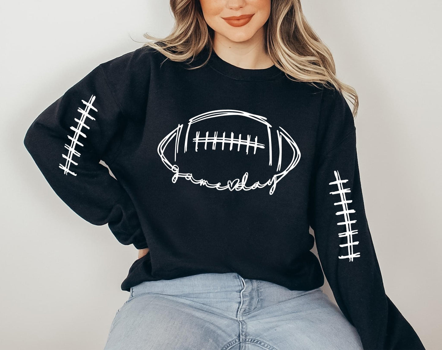 Game Day Football Scribble DTF Transfer