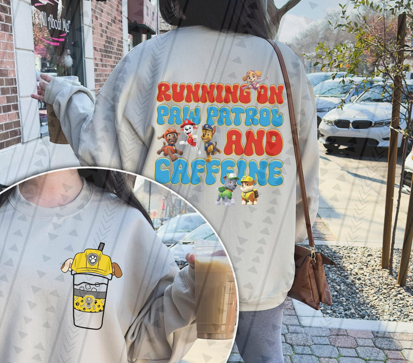 Paw Patrol & Caffeine DTF Transfer