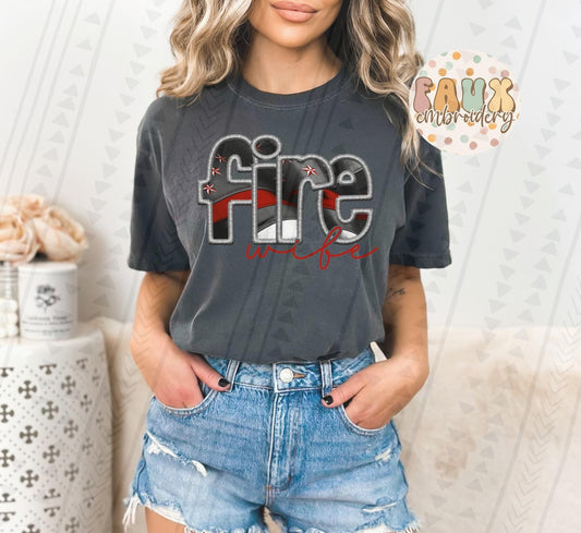 Fire Wife DTF Transfer