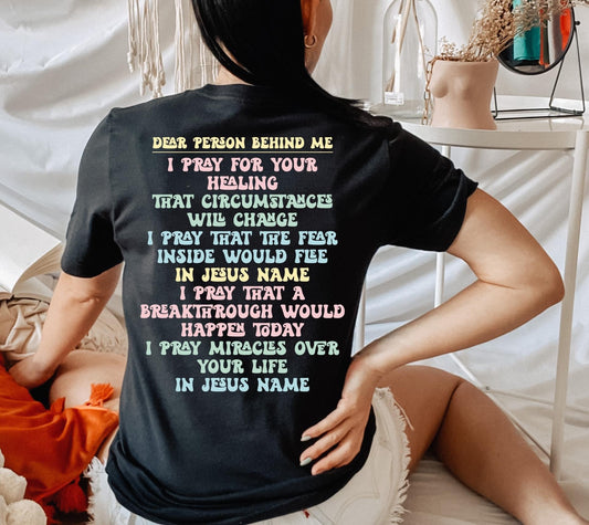 Dear Person Behind Me - In Jesus Name DTF Transfer