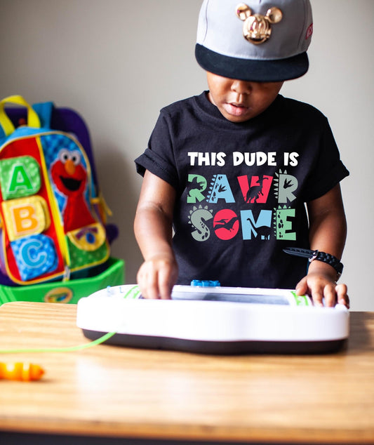 This Dude is Rawrsome DTF Transfer