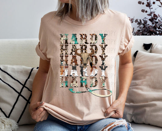 Stacked Country Artist DTF Transfer