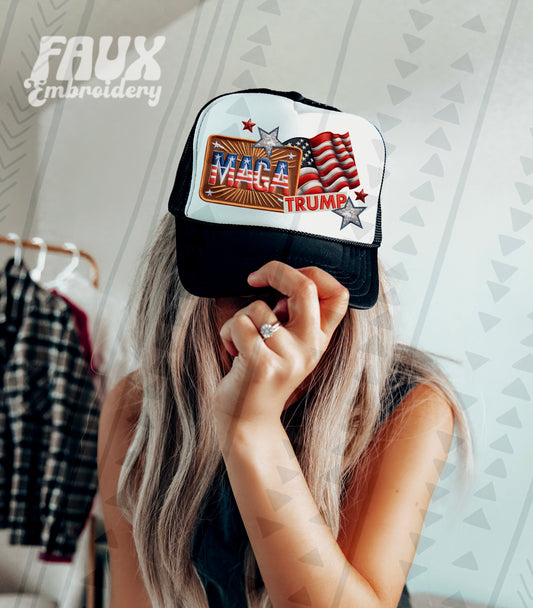 MAGA Hat DTF Transfer