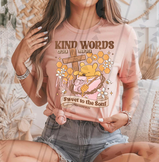 Kind Words Pooh DTF Transfer