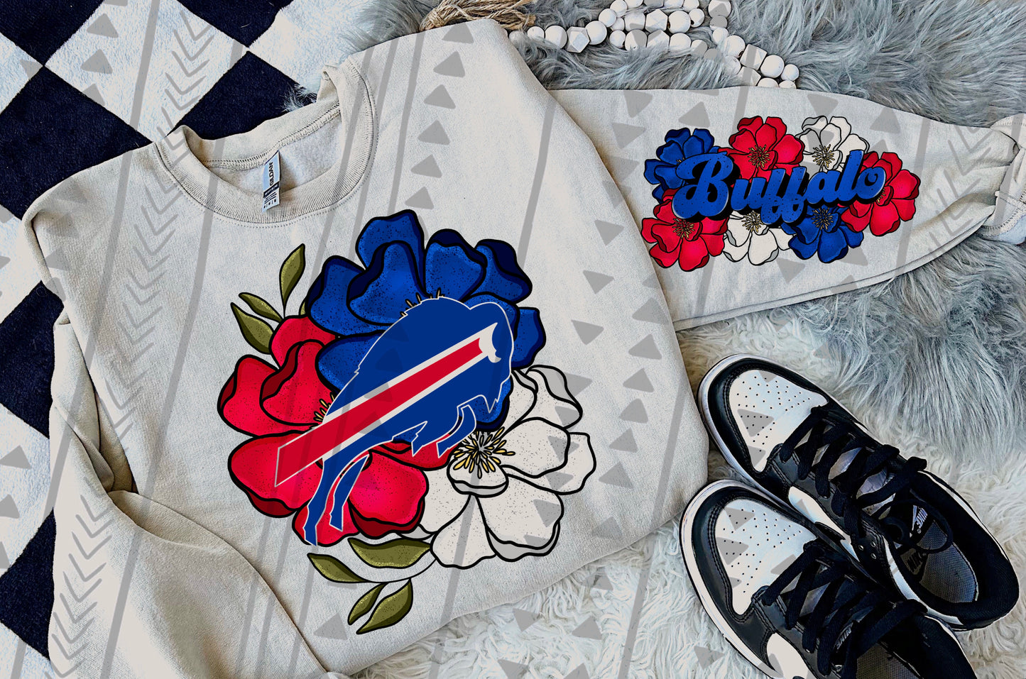 Floral NFL DTF Transfer