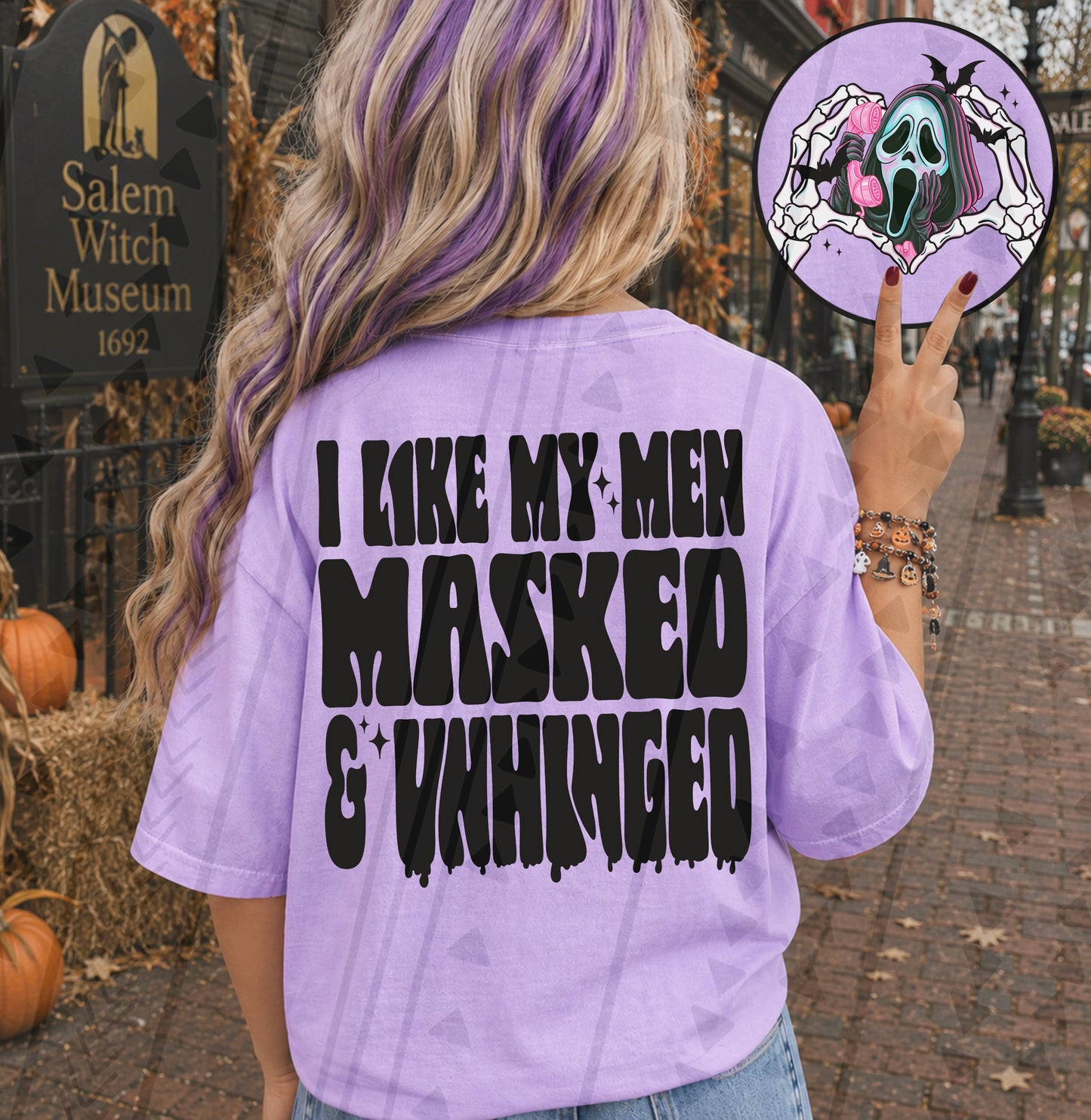 Masked & Unhinged DTF Transfer