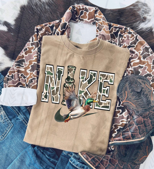 Duck Hunt Swoosh DTF Transfer