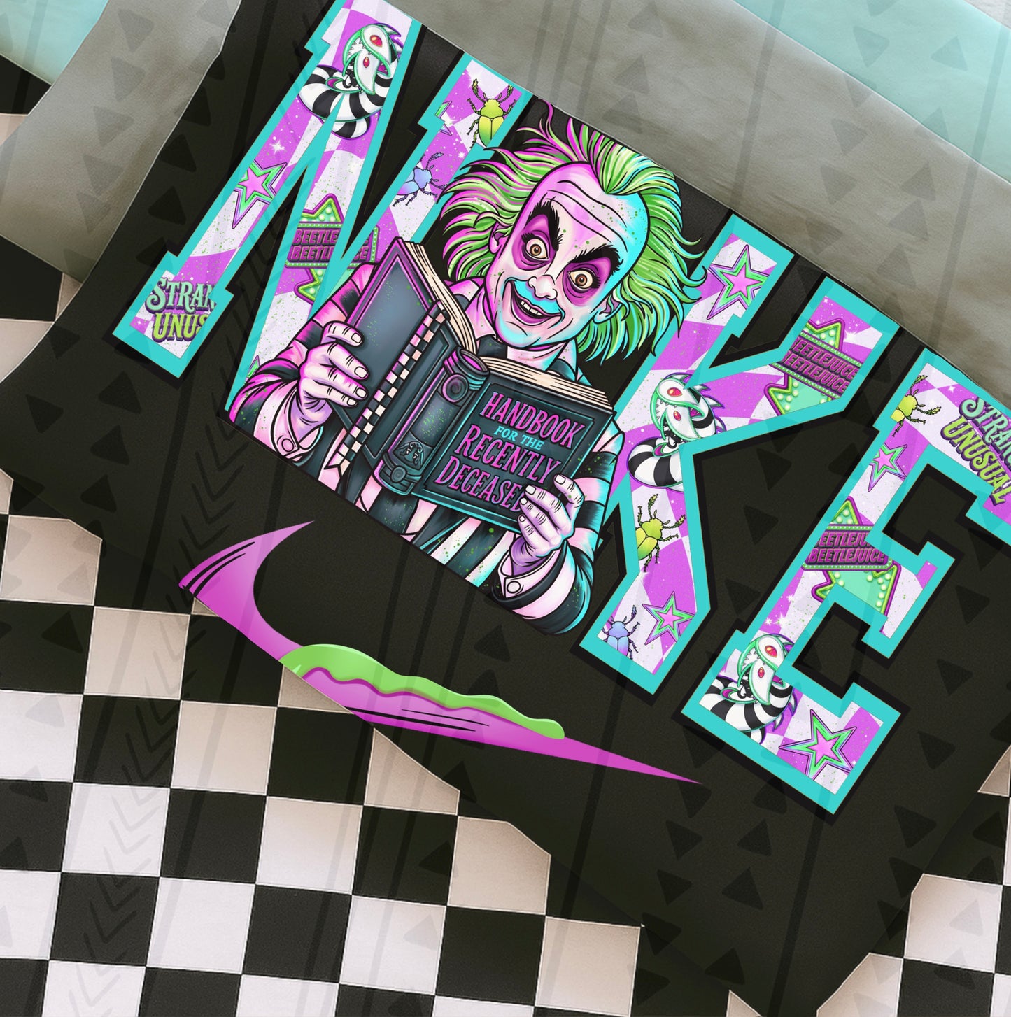 Beetlejuice Swoosh DTF Transfer