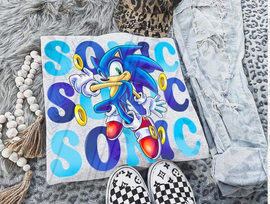 Sonic Stacked DTF Transfer