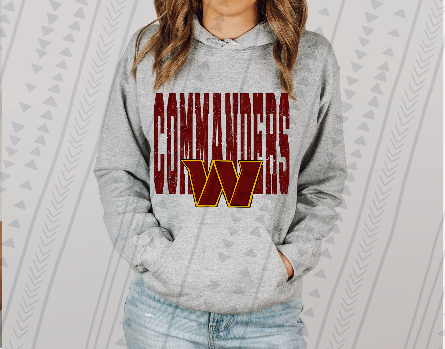 Simple Distressed NFL (All 32 Teams) DTF Transfer